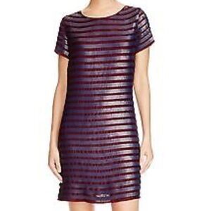 NWT French Connection Satellite Brights Sequin Shift Dress 6 Retail $298.00